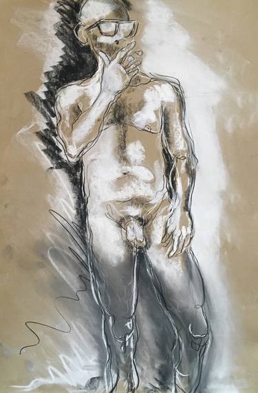 Original Conceptual Nude Drawings by EKR Schlegel