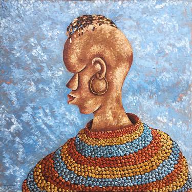 Print of Portrait Paintings by Mary Ogembo