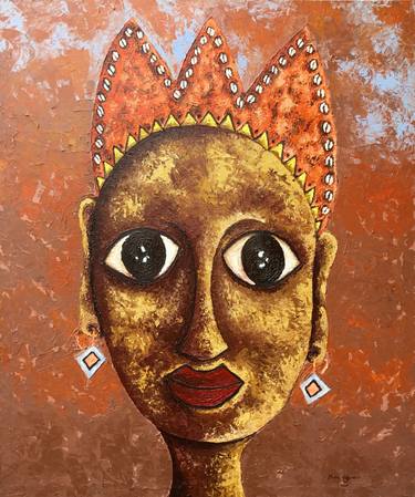 Saatchi Art Artist Mary Ogembo; Paintings, “African Queen” #art