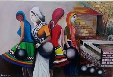 Original Abstract Paintings by Kannankutty Kunnath