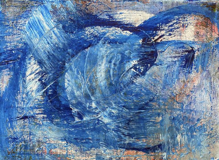 Blue 8, 2023 Painting by petra dahmen | Saatchi Art