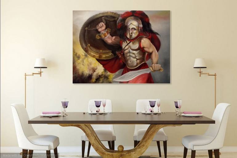 Original Surrealism People Painting by Tea Mitova