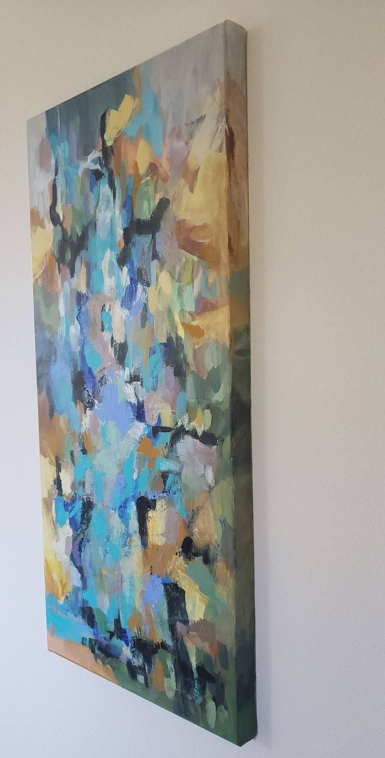 Original Abstract Expressionism Abstract Painting by Dorina Hoffer