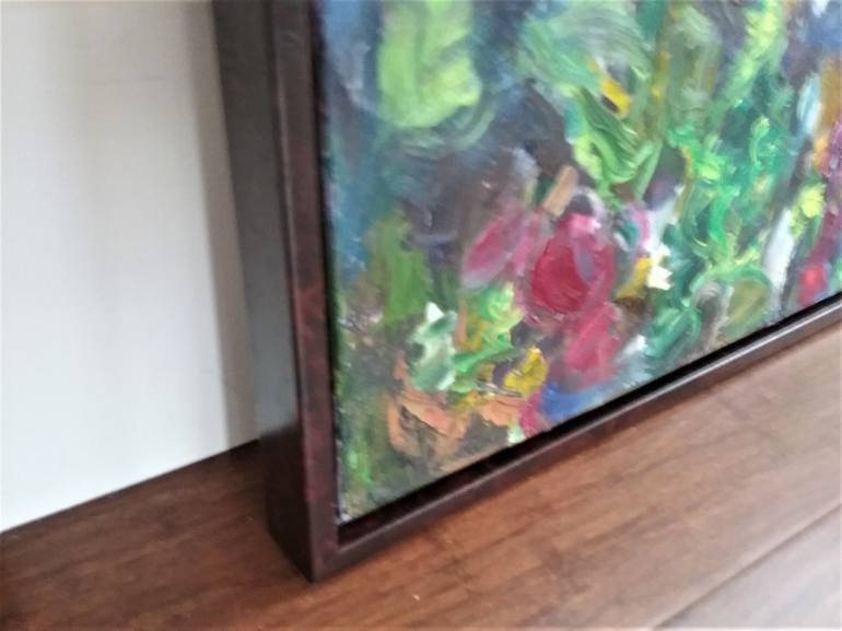 Original Abstract Expressionism Botanic Painting by Dorina Hoffer