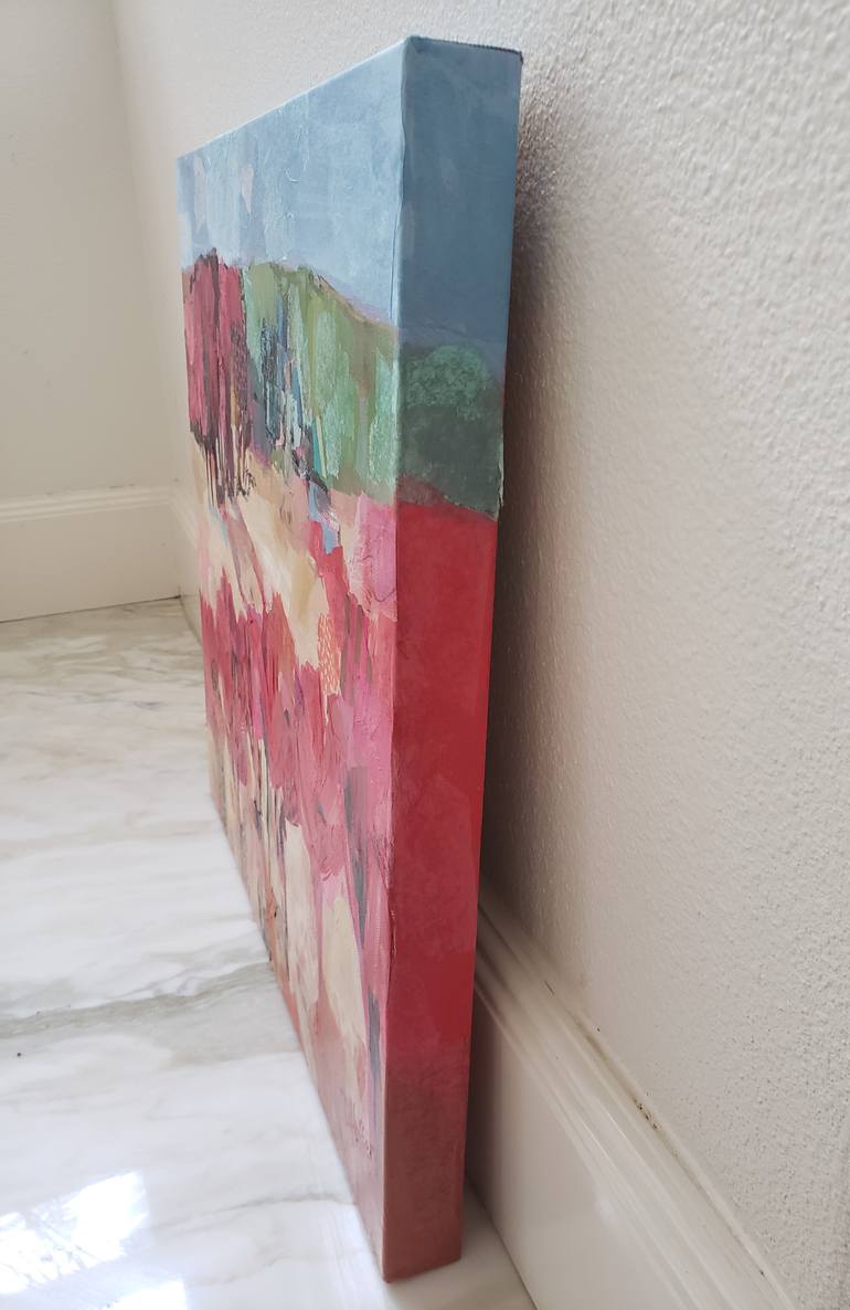 Original Abstract Landscape Painting by Dorina Hoffer