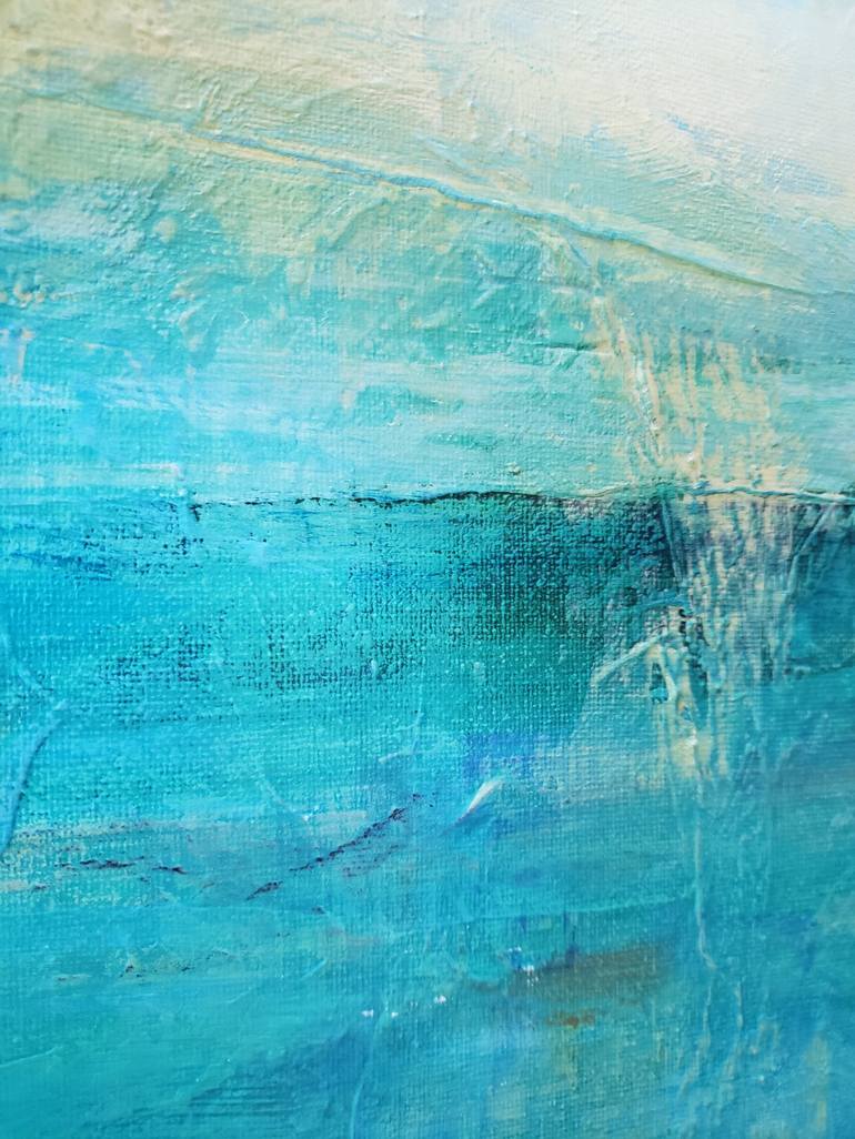 Original Abstract Seascape Painting by Dorina Hoffer