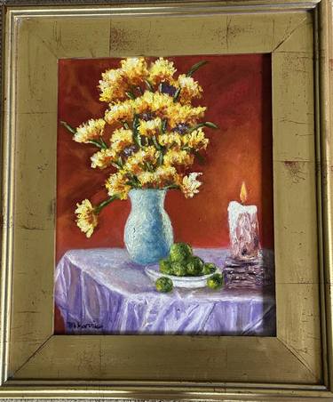 Original Impressionism Still Life Paintings by Marie T Harris