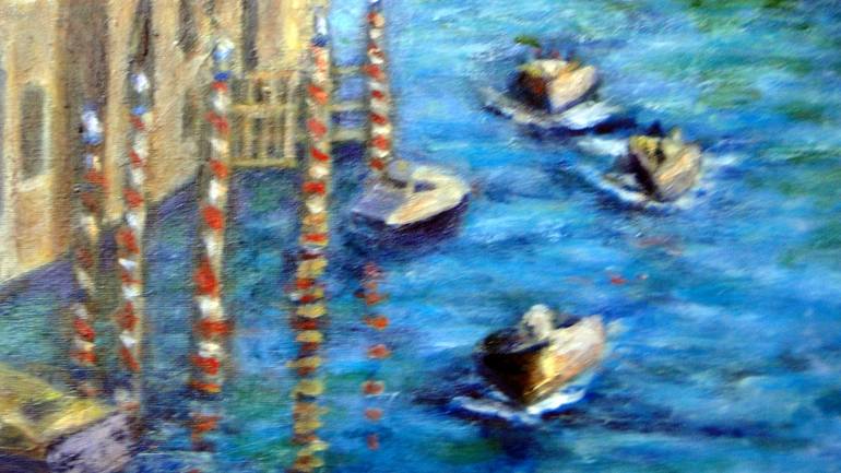 Original Impressionism Seascape Painting by Marie T Harris