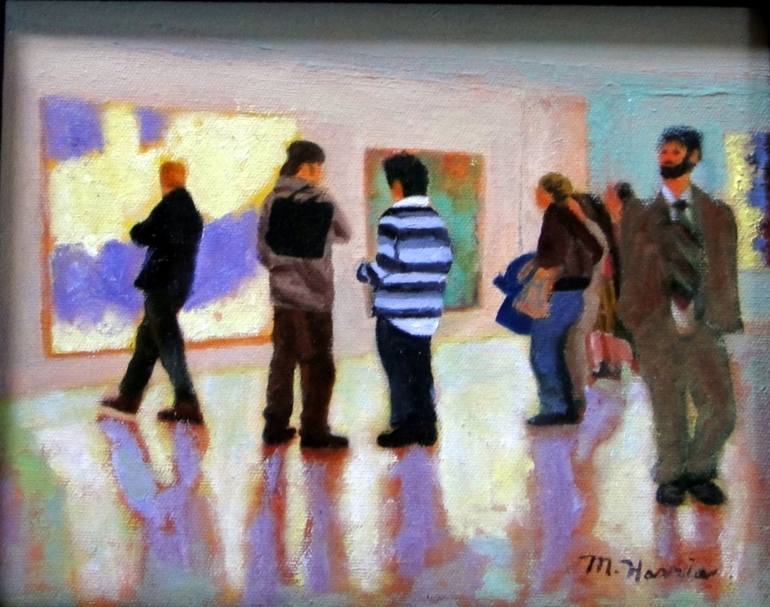 Original Figurative People Painting by Marie T Harris