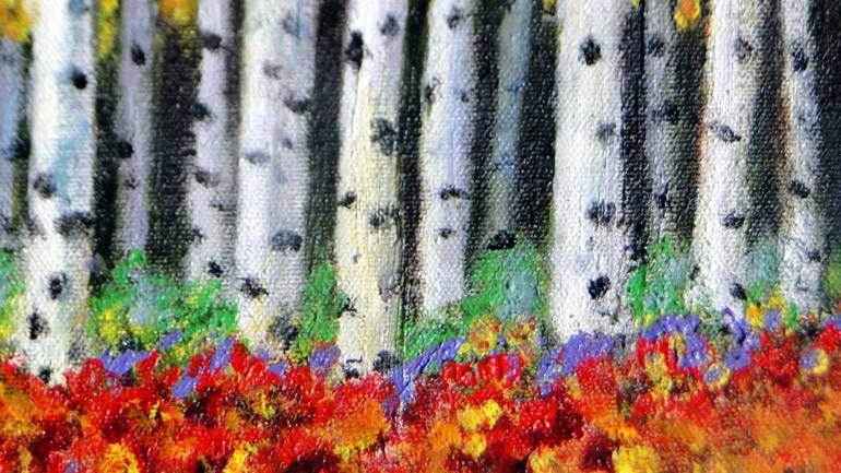 Original Expressionism Landscape Painting by Marie T Harris