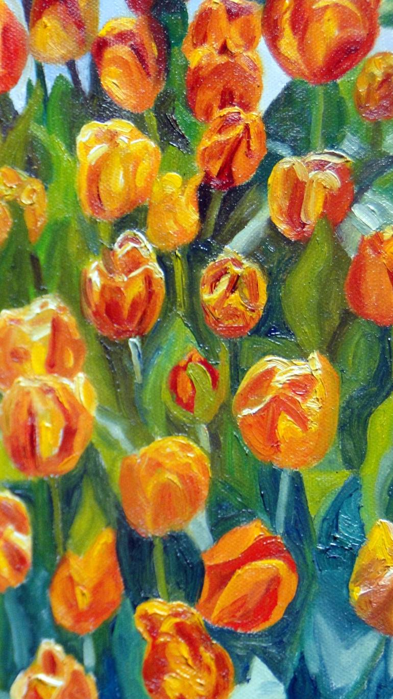 Original Impressionism Floral Painting by Marie T Harris