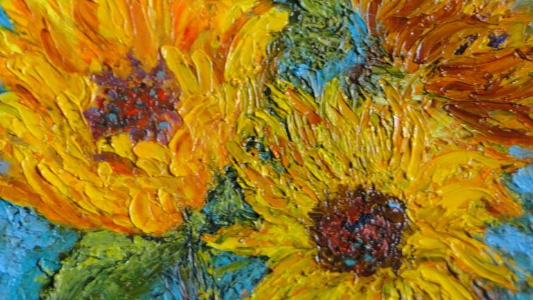 Original Impressionism Floral Painting by Marie T Harris