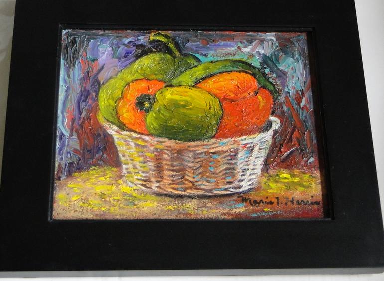 Original Impressionism Still Life Painting by Marie T Harris