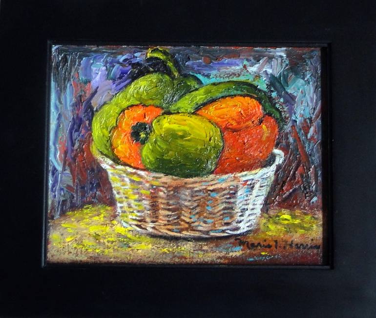 Original Impressionism Still Life Painting by Marie T Harris