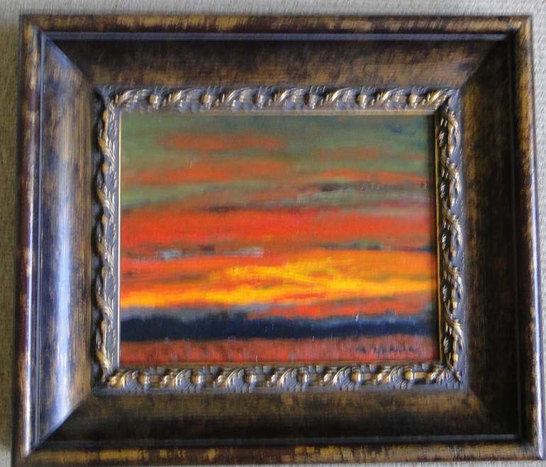 Original Impressionism Seascape Painting by Marie T Harris