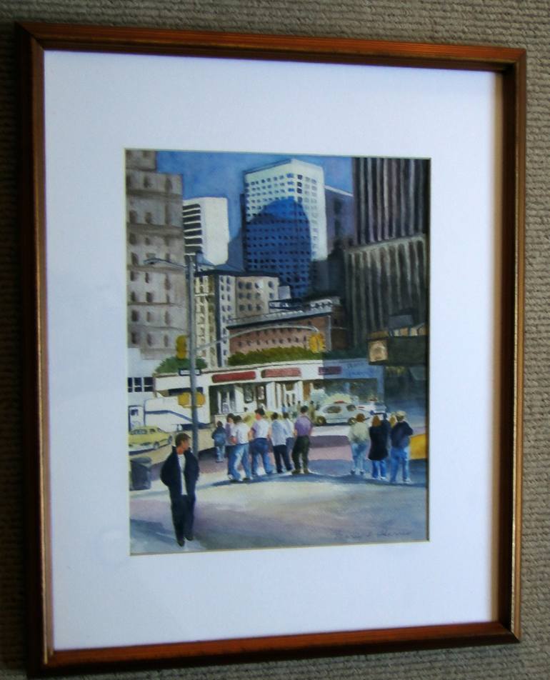 Original Cities Painting by Marie T Harris