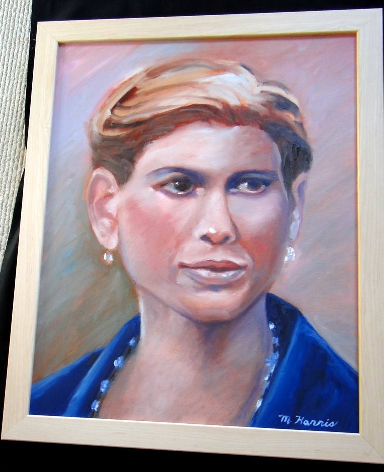 Original Portrait Painting by Marie T Harris