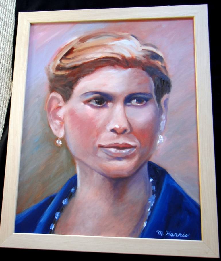 Original Portrait Painting by Marie T Harris