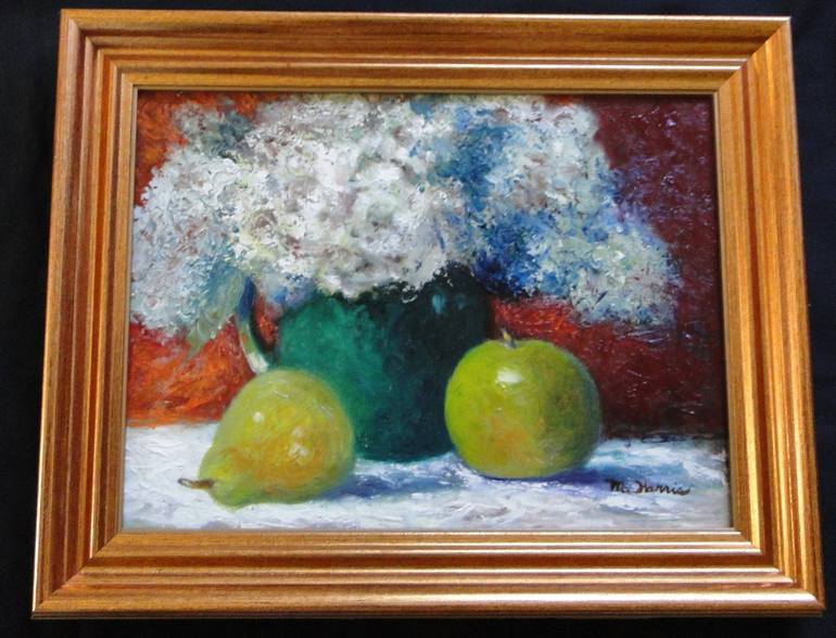 Original Impressionism Still Life Painting by Marie T Harris