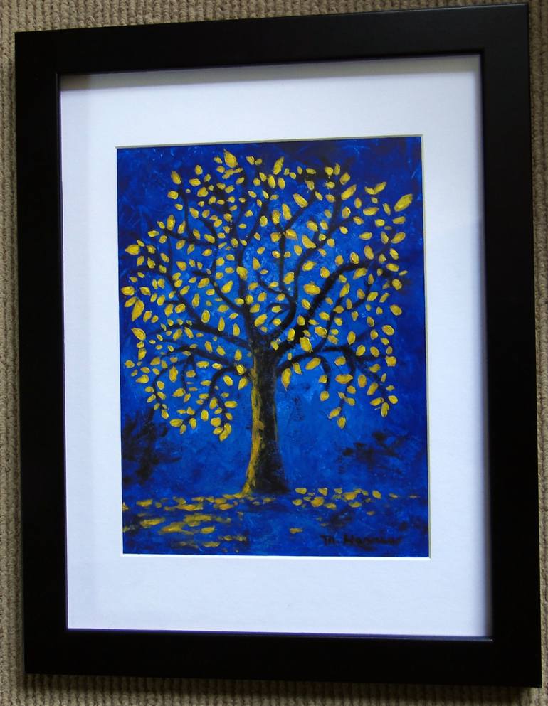 Original Conceptual Tree Painting by Marie T Harris