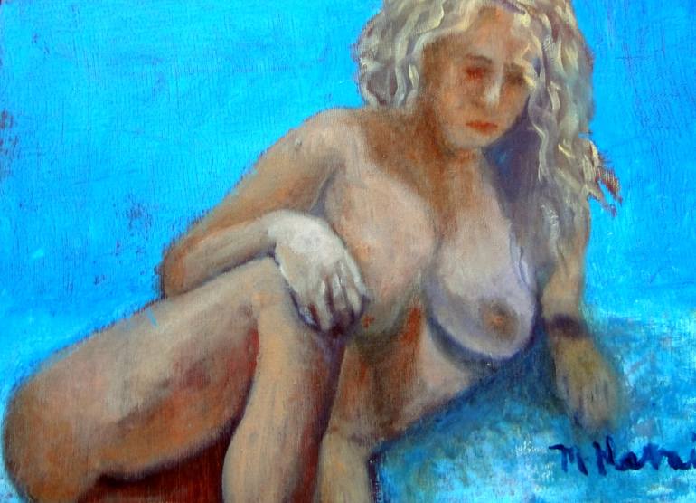 Original Impressionism Nude Painting by Marie T Harris