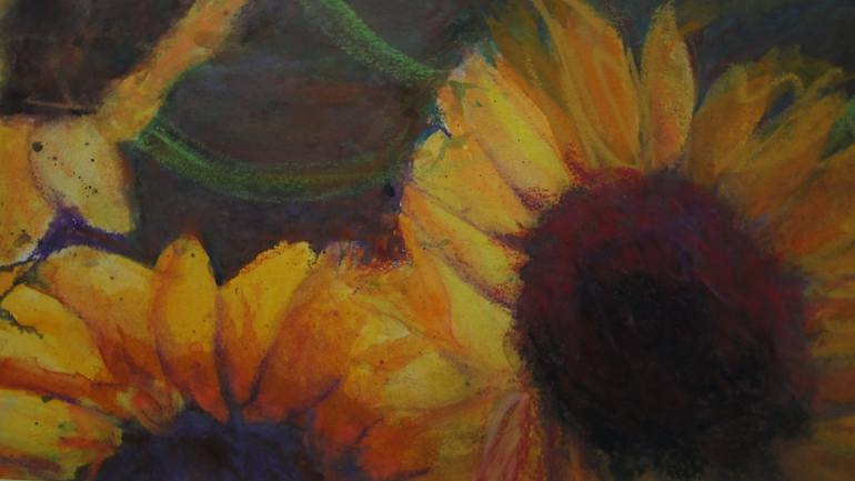 Original Floral Painting by Marie T Harris