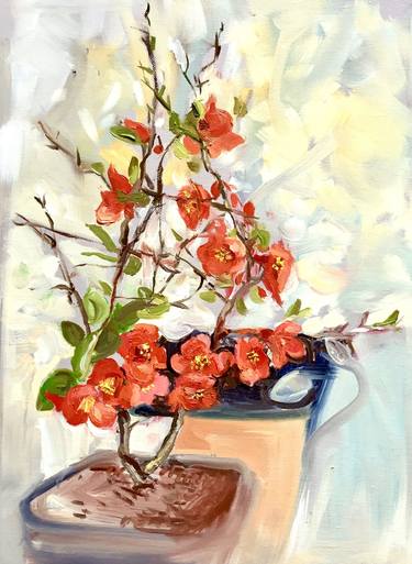 Print of Expressionism Floral Paintings by Jean Paton
