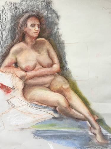 Original Figurative Nude Drawings by Jean Paton