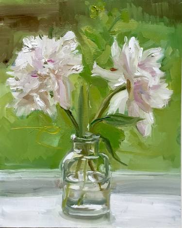 Original Impressionism Floral Paintings by Jean Paton