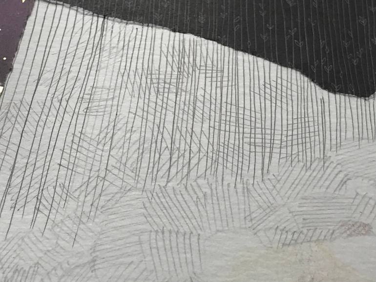 Original Abstract Expressionism People Collage by Maria Magdalena Lazar