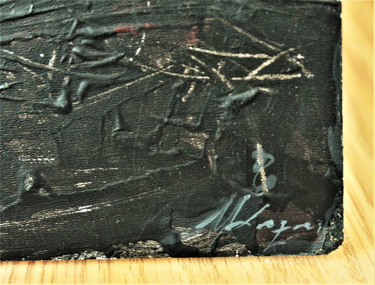 Original Expressionism People Painting by Maria Magdalena Lazar