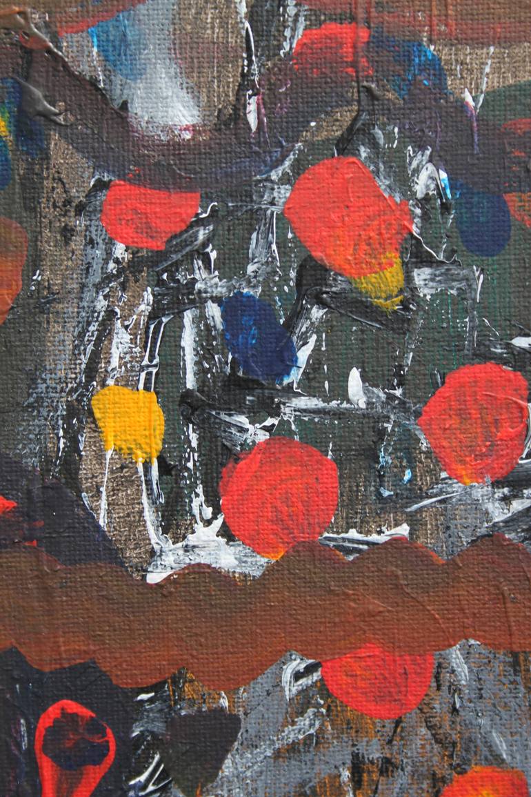 Original Abstract Expressionism Abstract Painting by Magda Lazar