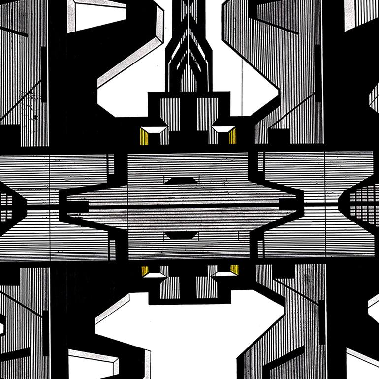 Original Abstract Expressionism Abstract Drawing by Bohdana Patsiuk