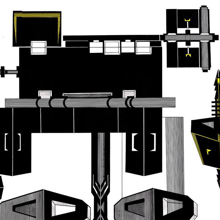 Original Abstract Expressionism Abstract Drawing by Bohdana Patsiuk