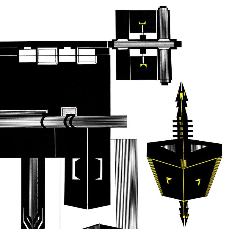 Original Abstract Expressionism Abstract Drawing by Bohdana Patsiuk