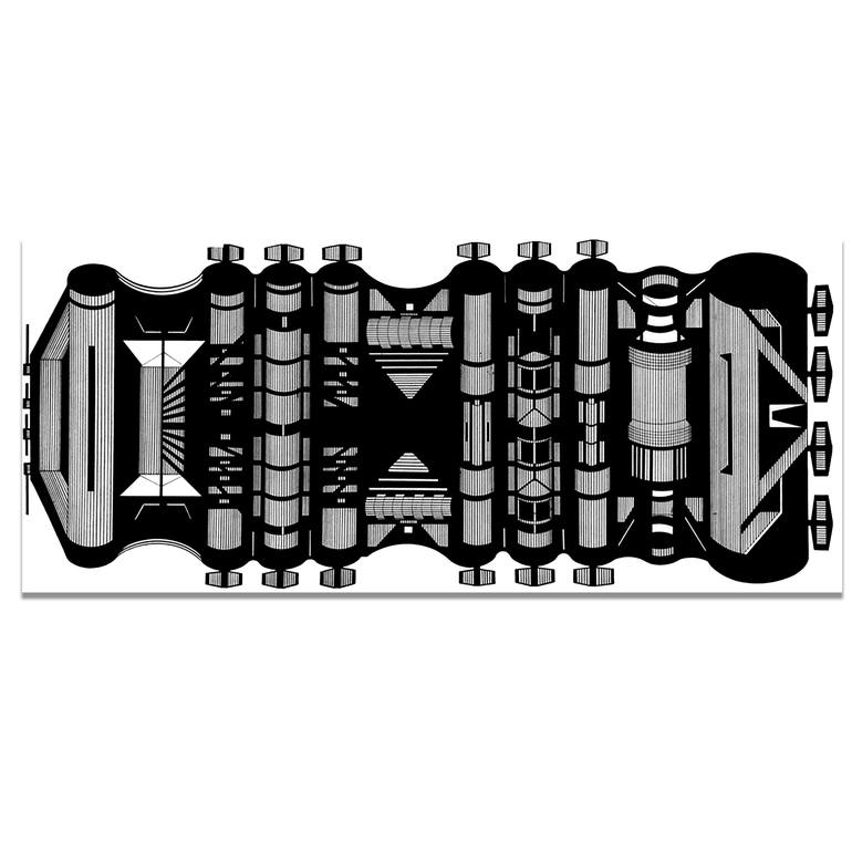 Original Conceptual Abstract Drawing by Bohdana Patsiuk