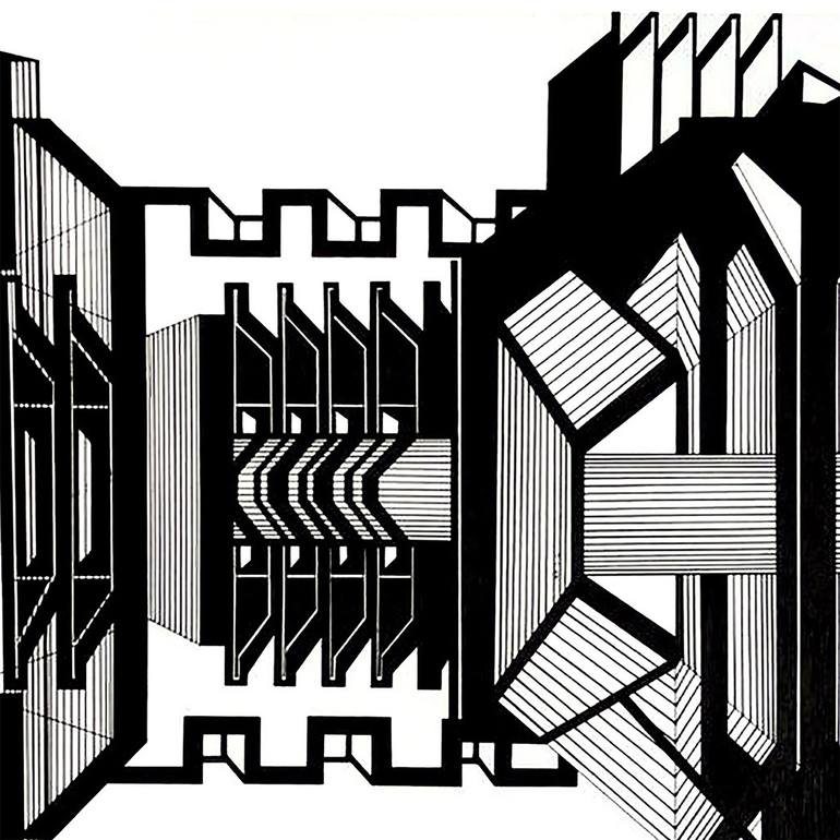 Original Conceptual Abstract Drawing by Bohdana Patsiuk