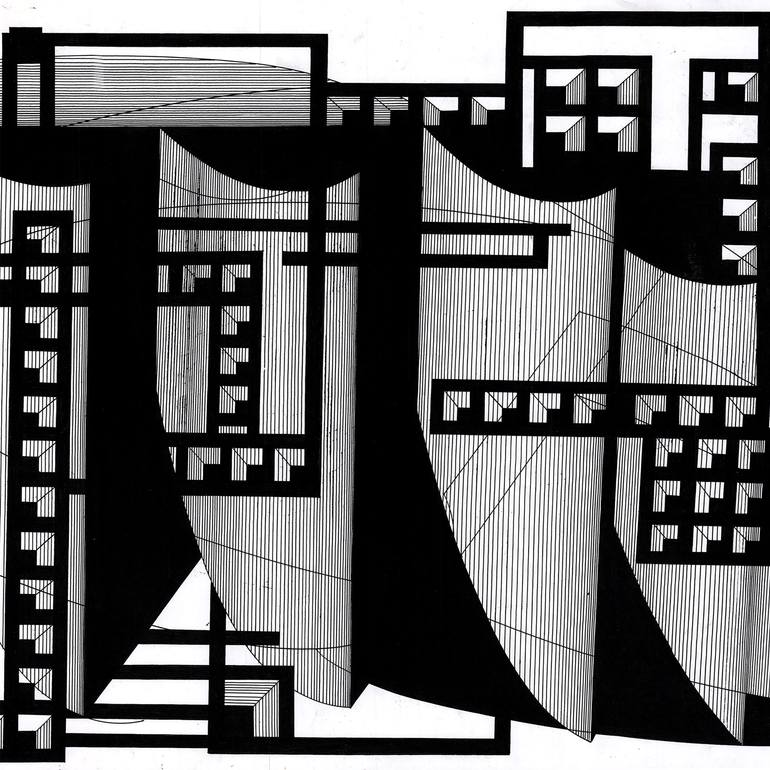 Original Conceptual Abstract Drawing by Bohdana Patsiuk