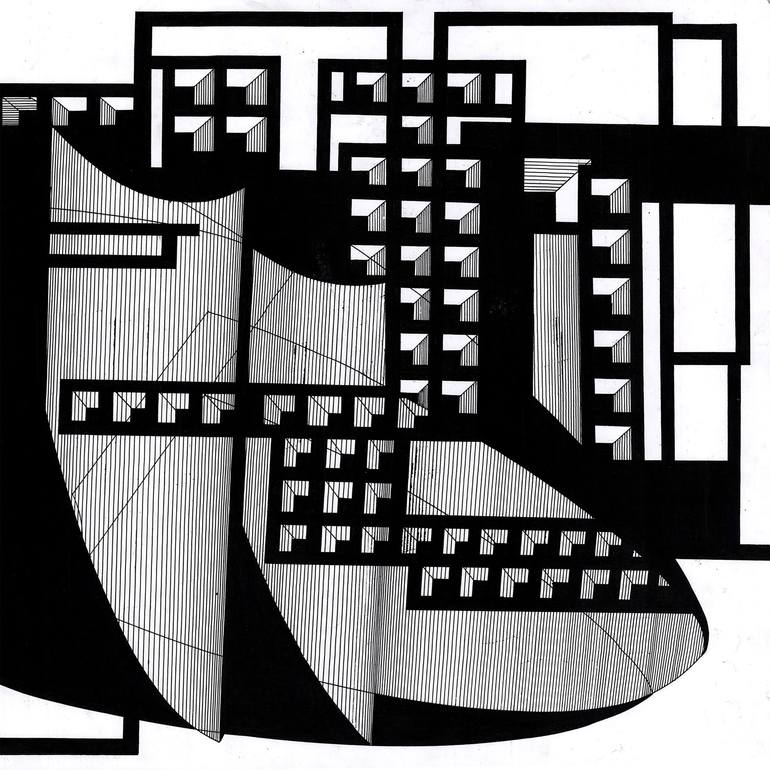 Original Conceptual Abstract Drawing by Bohdana Patsiuk
