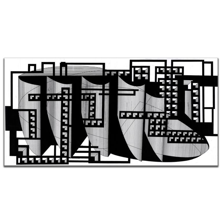 Original Conceptual Abstract Drawing by Bohdana Patsiuk