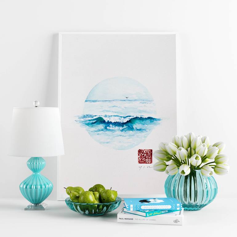 Original Seascape Painting by Yin Chua
