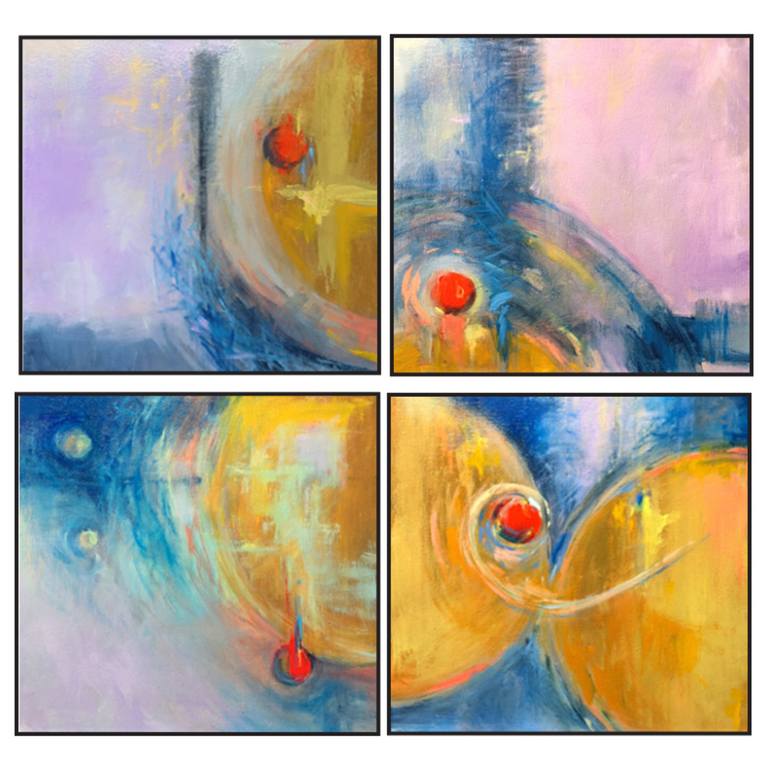 Original Abstract Expressionism Abstract Paintings by Sylvia Shanahan