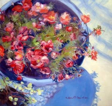Print of Fine Art Floral Paintings by Sylvia Shanahan