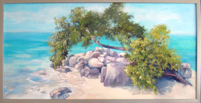 Original Impressionism Seascape Painting by Sylvia Shanahan