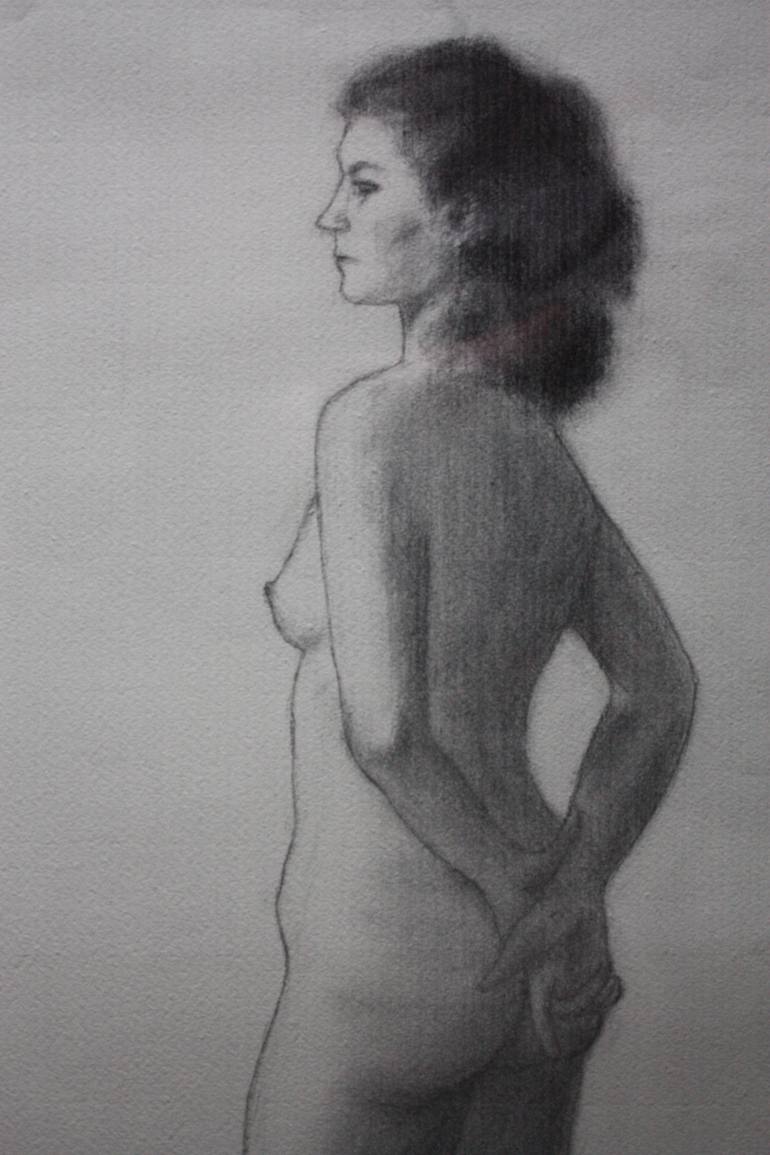 Original Figurative People Drawing by Emina Mahmutovic