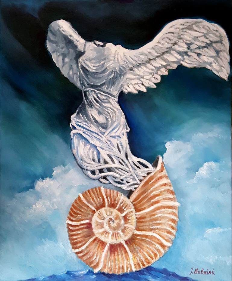 Goddess Nike Painting by Igor Bubriak 