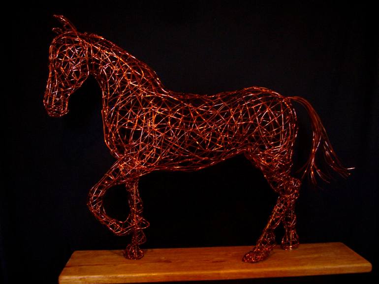 Trotting copper Horse - Print