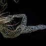 This sculpture is made from galvanized steel wire and mounted on a wooden base.

I love working with the human form where I can show movement and feeling. To capture movement and to bring wire to life is my passion which I love show in my sculptures. 

I love the female form, especially in motion like dance as in this sculpture. Ballet is such a graceful dance and I love to capture this in my sculptures.