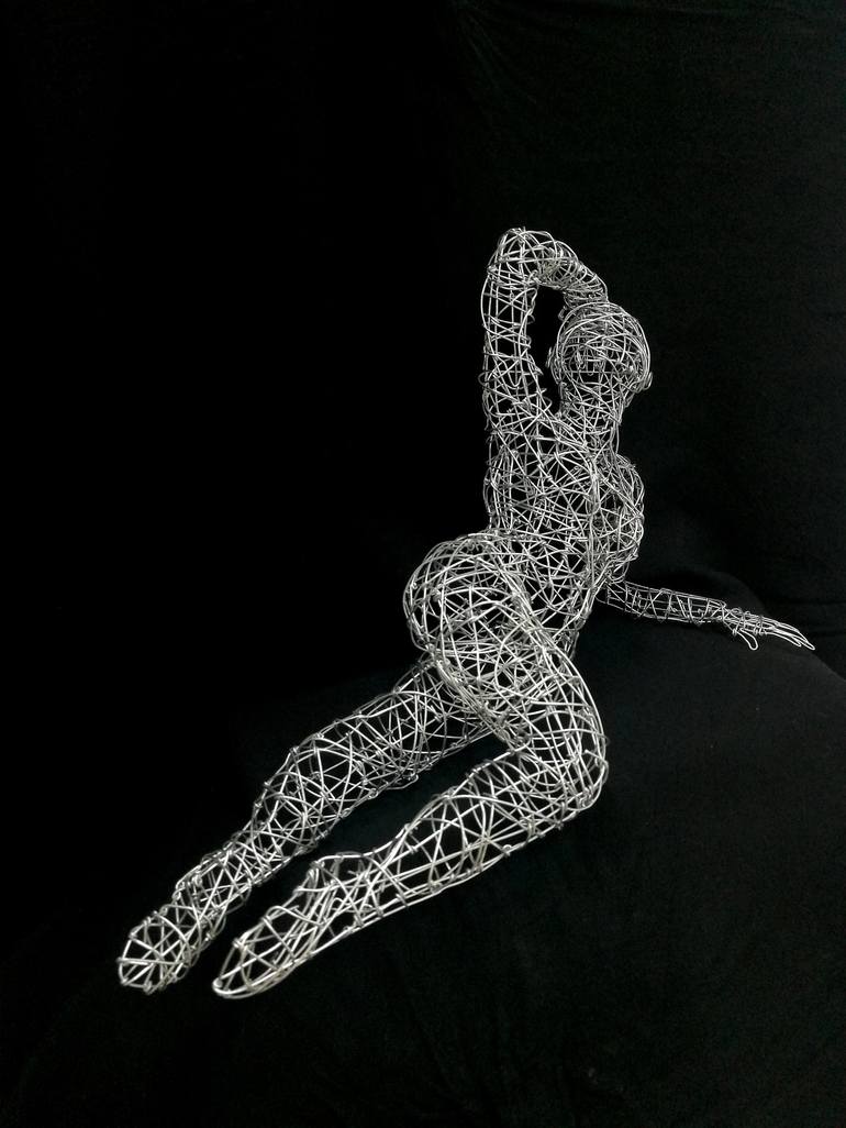 Original Figurative Nude Sculpture by Simone Wojciechowski