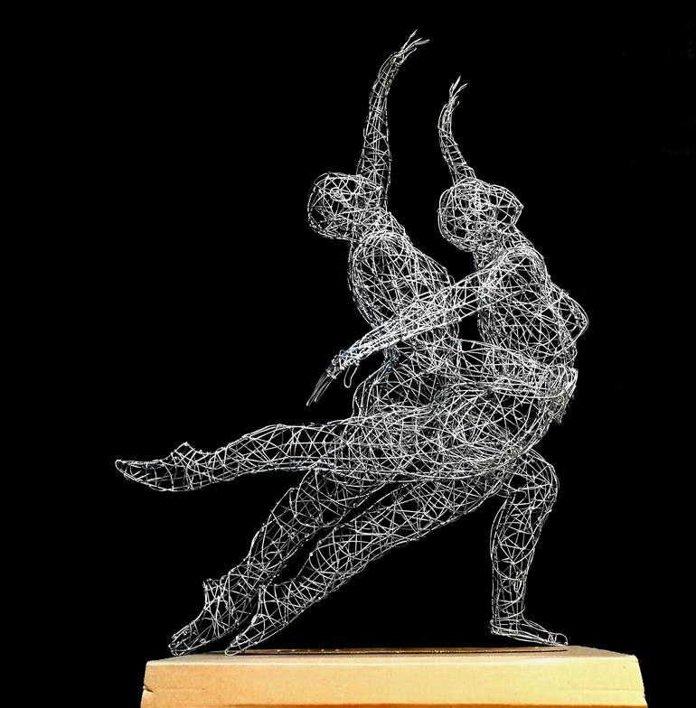 Original Figurative Love Sculpture by Simone Wojciechowski